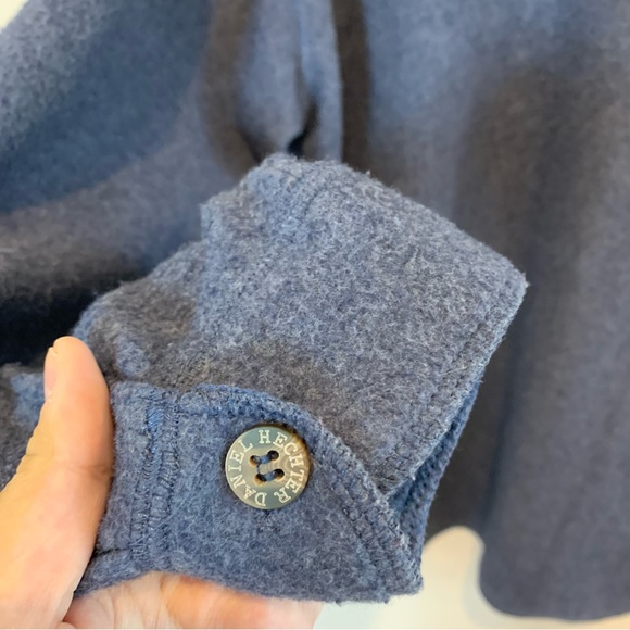 Vintage Navy Fleece Button Up - Picture 7 of 7